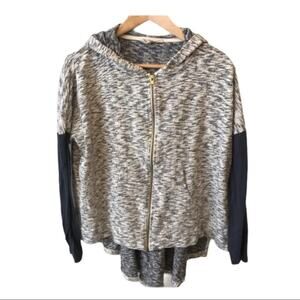 Others Follow Full Zip Hi-Lo Hoodie Cardigan Medium